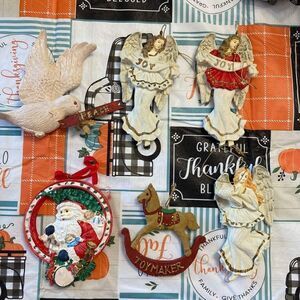 Christmas ornaments vintage religious￼. From estate sale